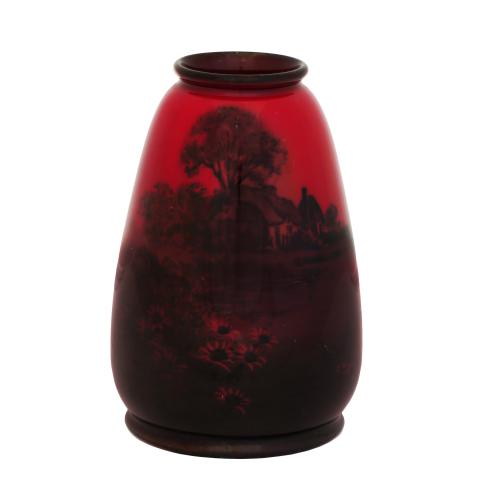  'Flambe vase “Rural landscape”'
