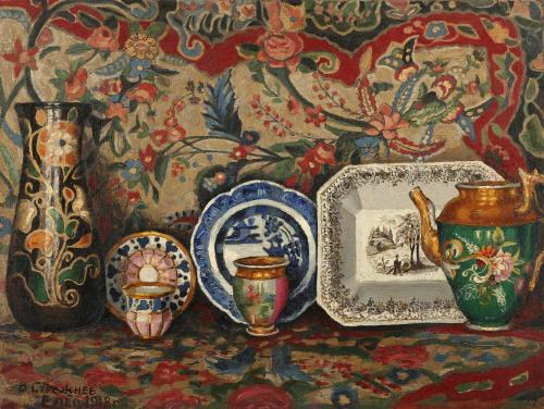 V. Strezhnev  'Still life with porcelain'