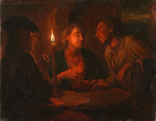 Gerard Hermansz van Honthorst 'Playing cards'