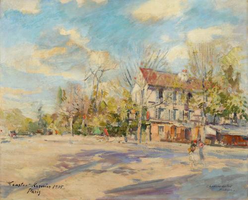 Konstantin Korovin 'Chaussee du Pont. Boulogne'