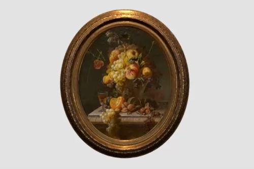 H. Schmidt 'Still life with glass of wine'