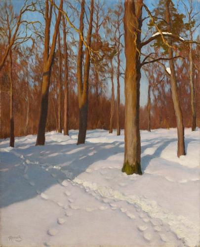 Mikhail Germashev 'Winter forest'