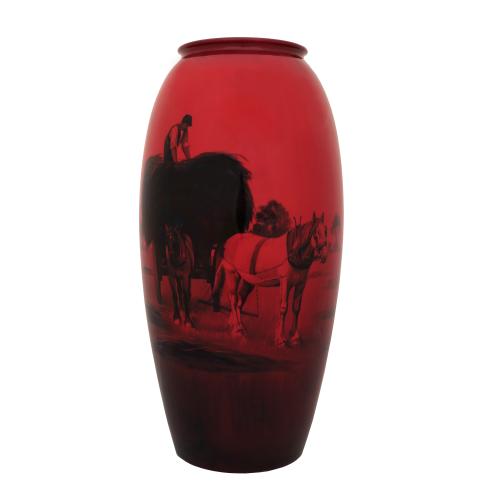  'Flambe vase “Hay harvest”'