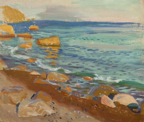 Arkady Rylov 'Coast in the Crimea. Kikineiz'