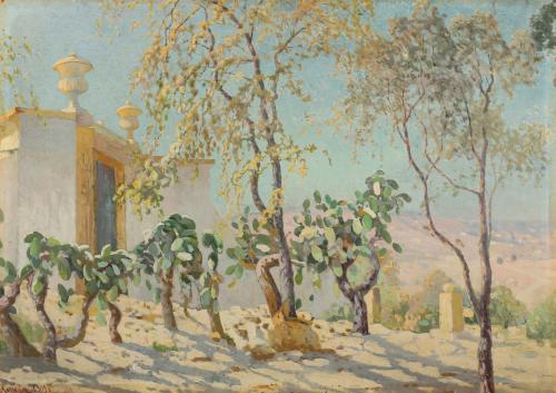 Nikolaos Himonas 'Landscape with cactuses'