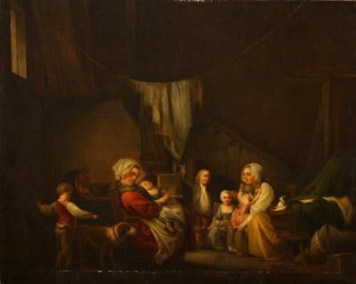 Jean-Baptiste Greuze 'Domestic scene'