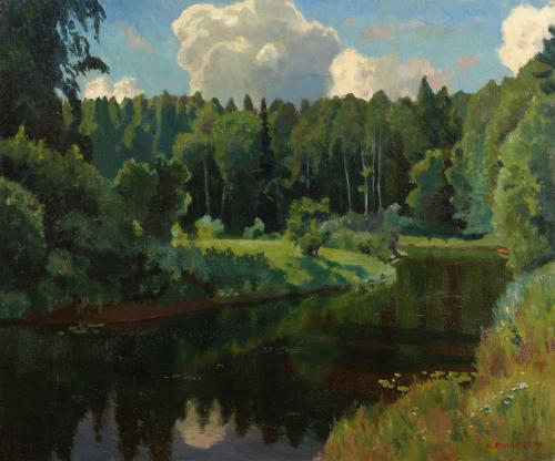 Arkady Rylov 'Forest river'