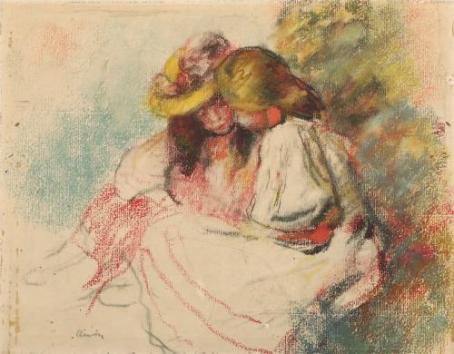 Pierre-Auguste Renoir 'Children with a book '