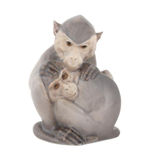  'Porcelain figure “Two monkeys”'